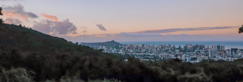 Sunrise over Honolulu
